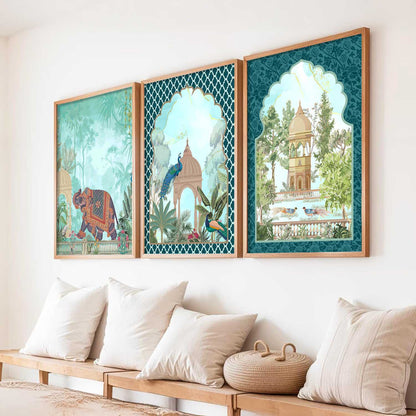 Madhubani  Wall  Art Paintings for Living Room - Wall Poster With frames