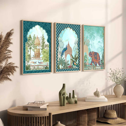 Madhubani  Wall  Art Paintings for Living Room - Wall Poster With frames