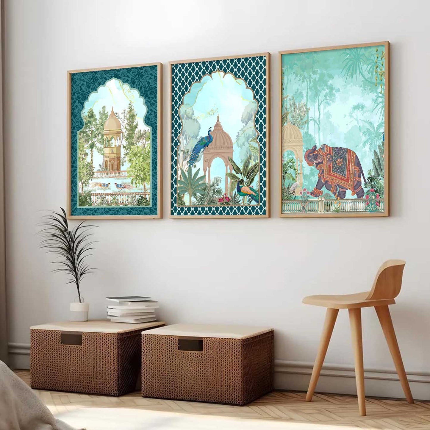 Madhubani  Wall  Art Paintings for Living Room - Wall Poster With frames