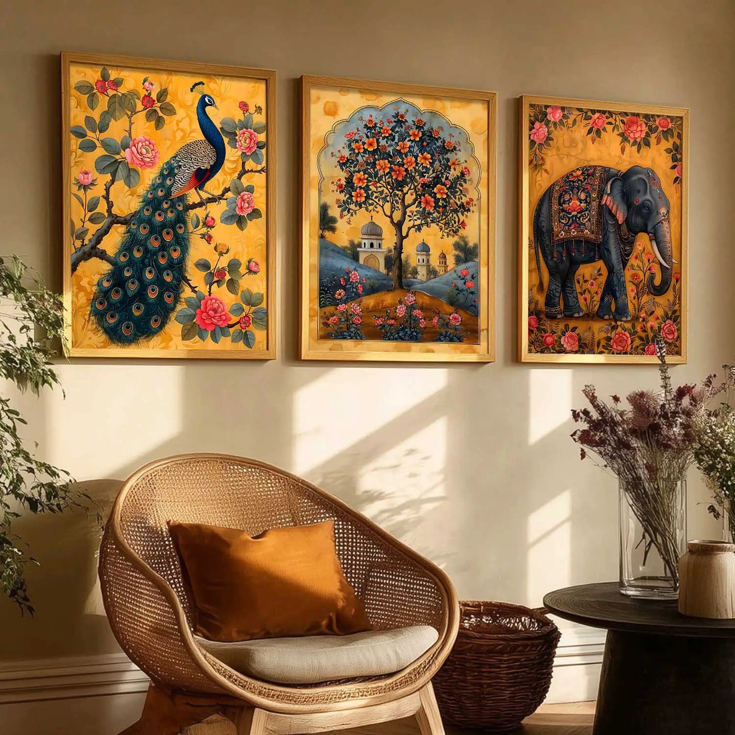 Traditional   Wall   Art  Paintings for Living Room - Wall Poster With frames