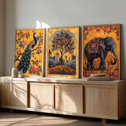 Traditional   Wall   Art  Paintings for Living Room - Wall Poster With frames