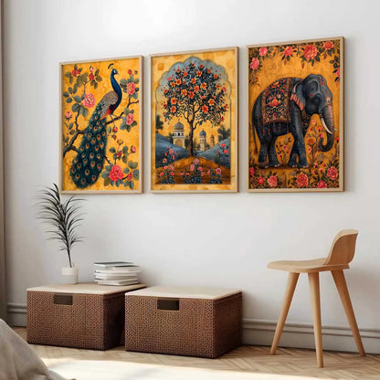 Traditional   Wall   Art  Paintings for Living Room - Wall Poster With frames