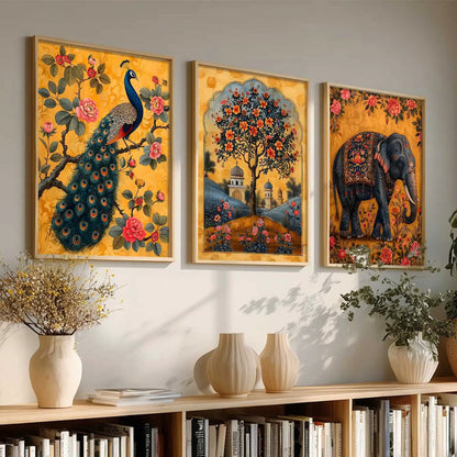 Traditional   Wall   Art  Paintings for Living Room - Wall Poster With frames