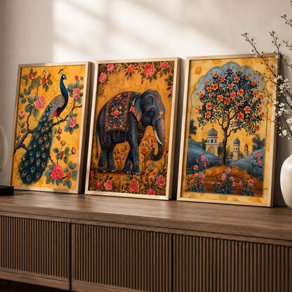 Traditional   Wall   Art  Paintings for Living Room - Wall Poster With frames