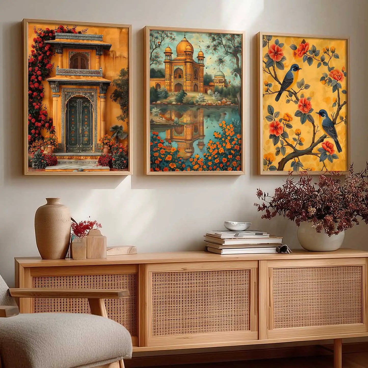 Traditional    Wall   Art  Paintings for Living Room - Wall Poster With frames