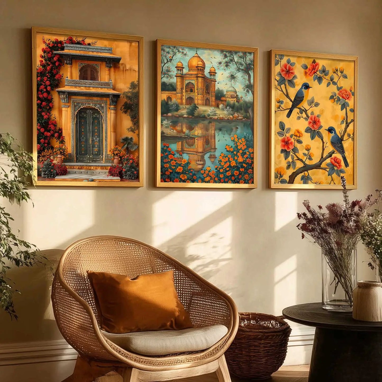 Traditional    Wall   Art  Paintings for Living Room - Wall Poster With frames