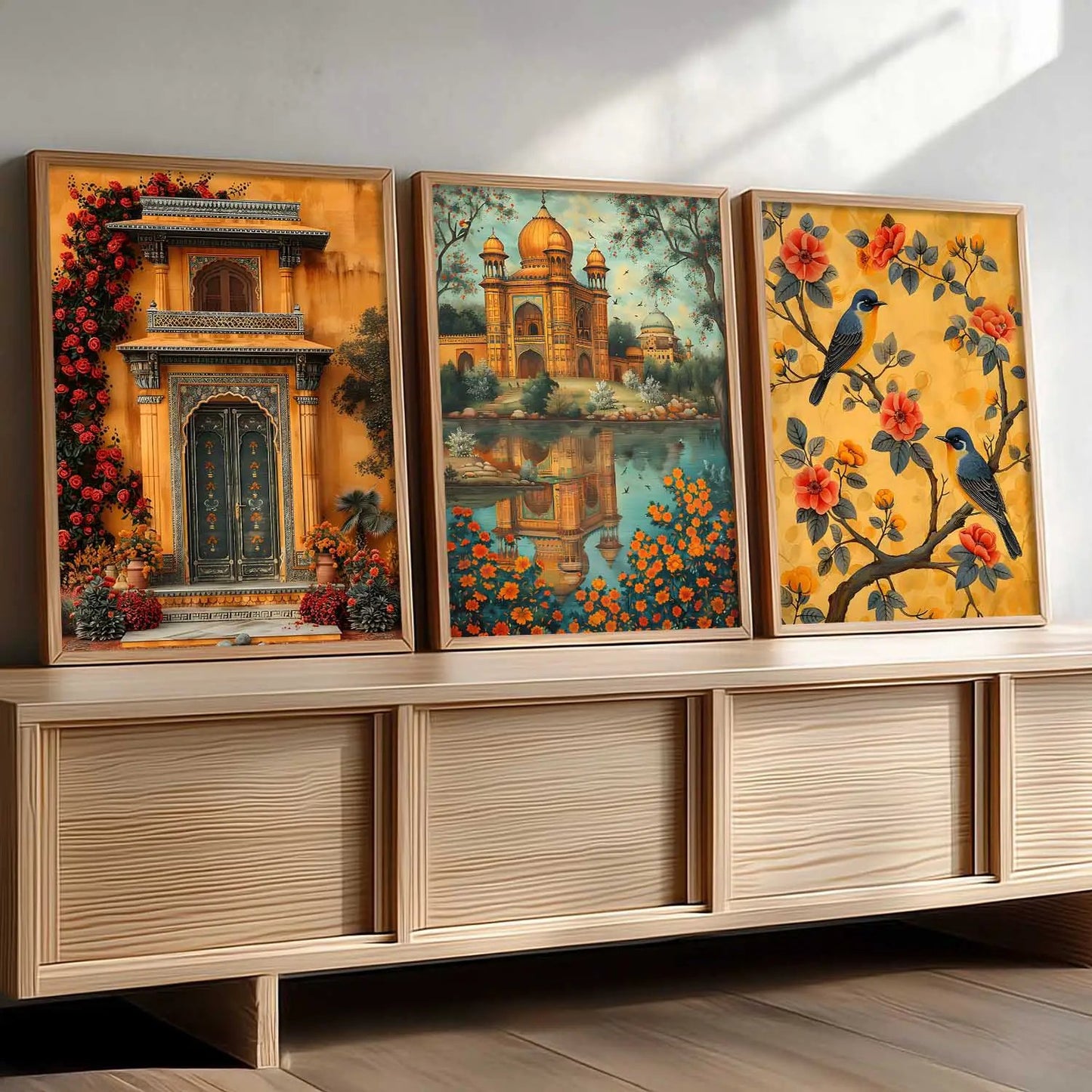Traditional    Wall   Art  Paintings for Living Room - Wall Poster With frames