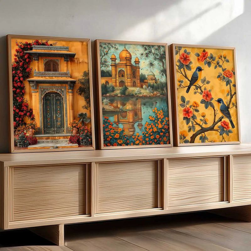 Traditional    Wall   Art  Paintings for Living Room - Wall Poster With frames
