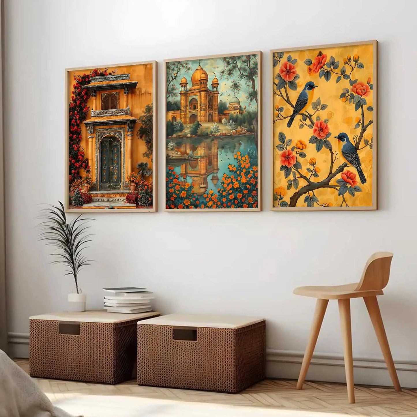 Traditional    Wall   Art  Paintings for Living Room - Wall Poster With frames
