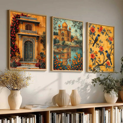 Traditional    Wall   Art  Paintings for Living Room - Wall Poster With frames