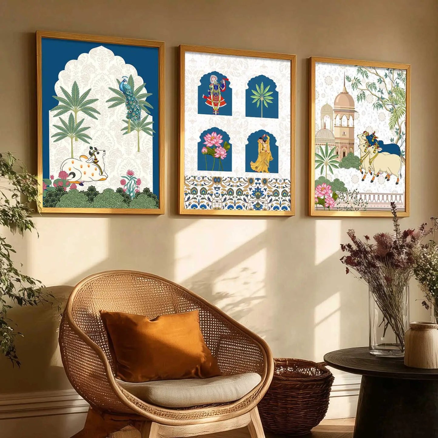 Traditional    Wall  Art  Paintings for Living Room - Wall Poster With frames