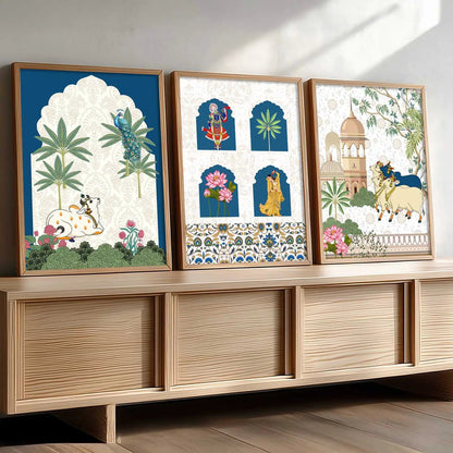 Traditional    Wall  Art  Paintings for Living Room - Wall Poster With frames