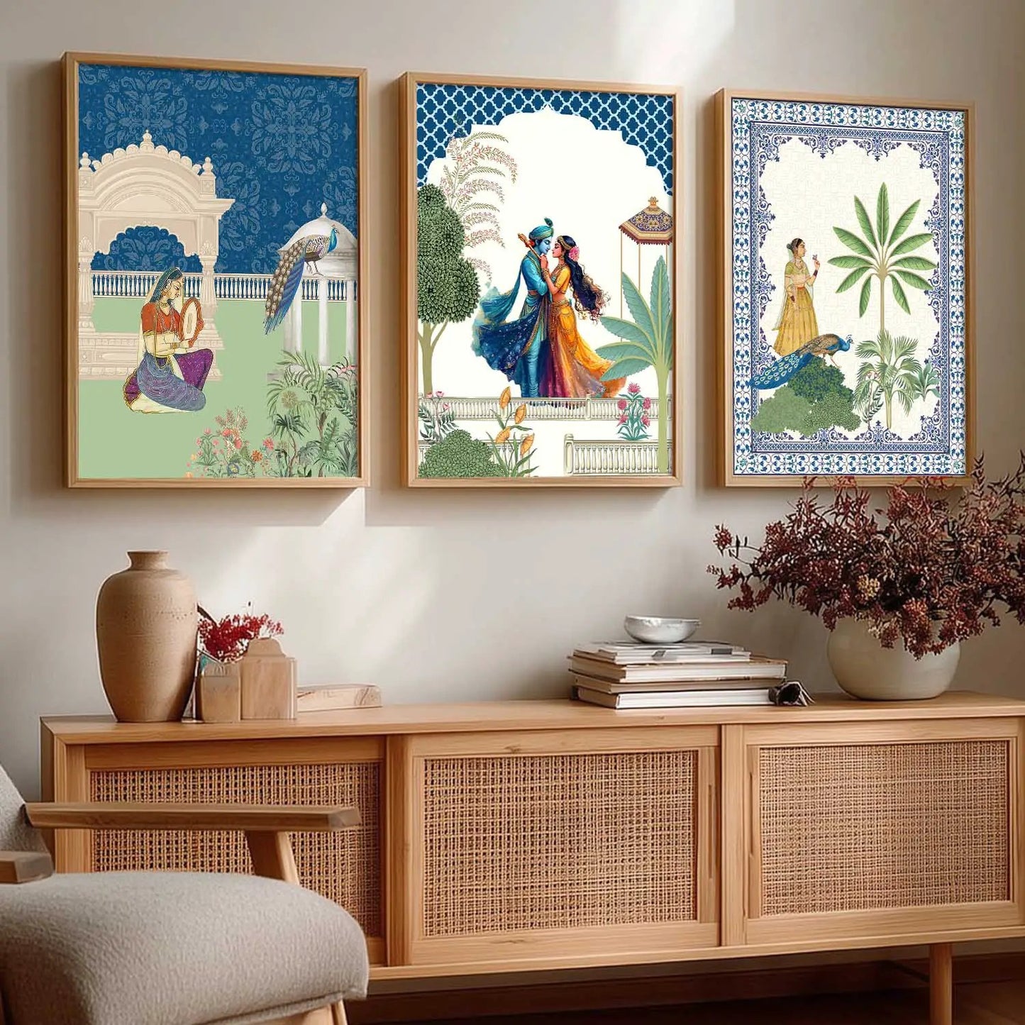 Traditional  Wall  Art Paintings for Living Room - Wall Poster With frames