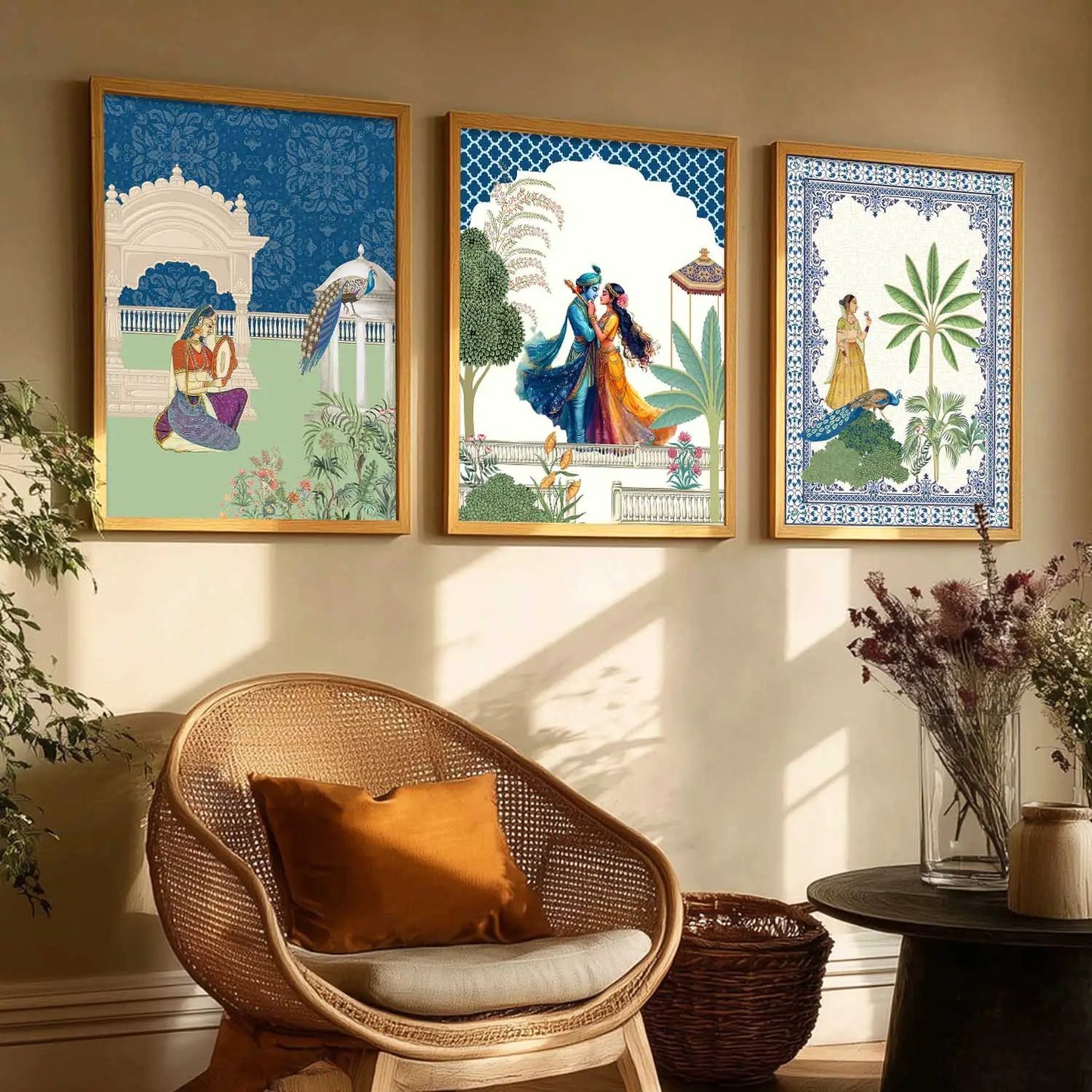 Traditional  Wall  Art Paintings for Living Room - Wall Poster With frames