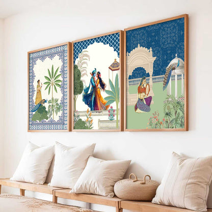 Traditional  Wall  Art Paintings for Living Room - Wall Poster With frames
