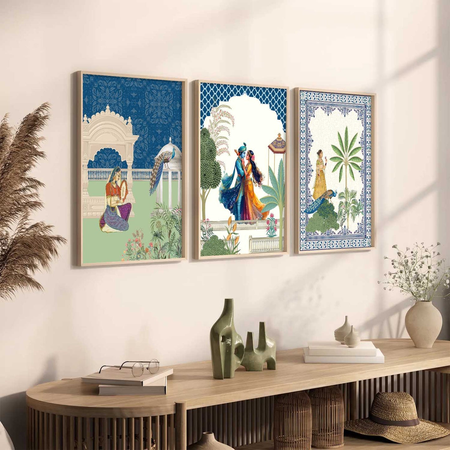 Traditional  Wall  Art Paintings for Living Room - Wall Poster With frames