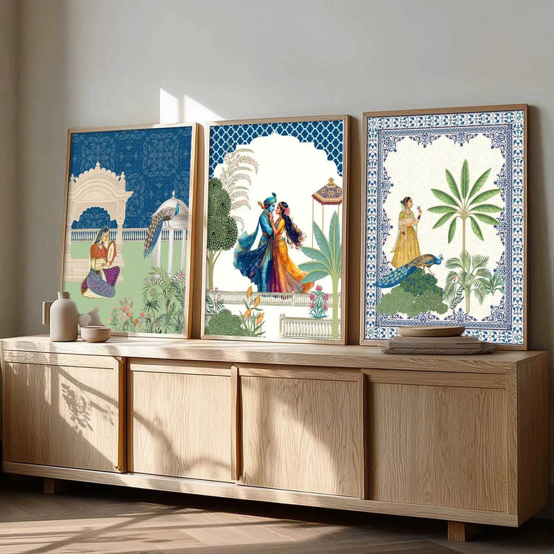 Traditional  Wall  Art Paintings for Living Room - Wall Poster With frames