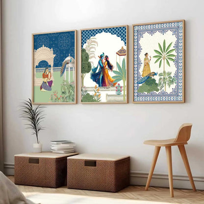 Traditional  Wall  Art Paintings for Living Room - Wall Poster With frames