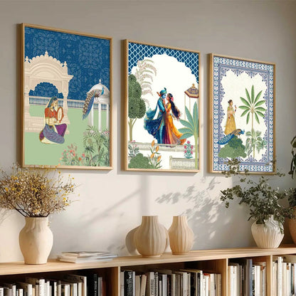 Traditional  Wall  Art Paintings for Living Room - Wall Poster With frames