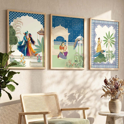 Traditional  Wall  Art Paintings for Living Room - Wall Poster With frames
