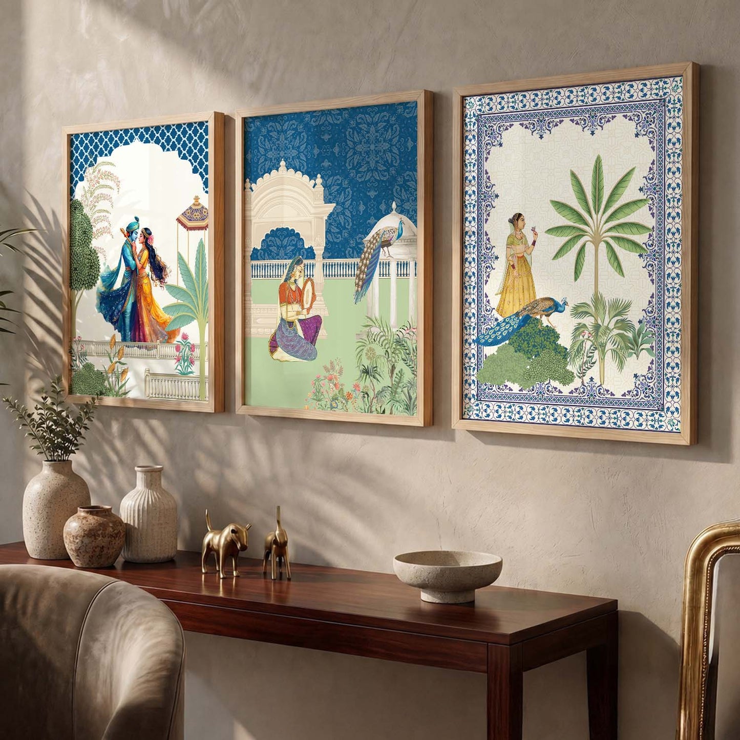 Traditional  Wall  Art Paintings for Living Room - Wall Poster With frames