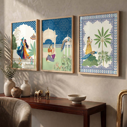 Traditional  Wall  Art Paintings for Living Room - Wall Poster With frames