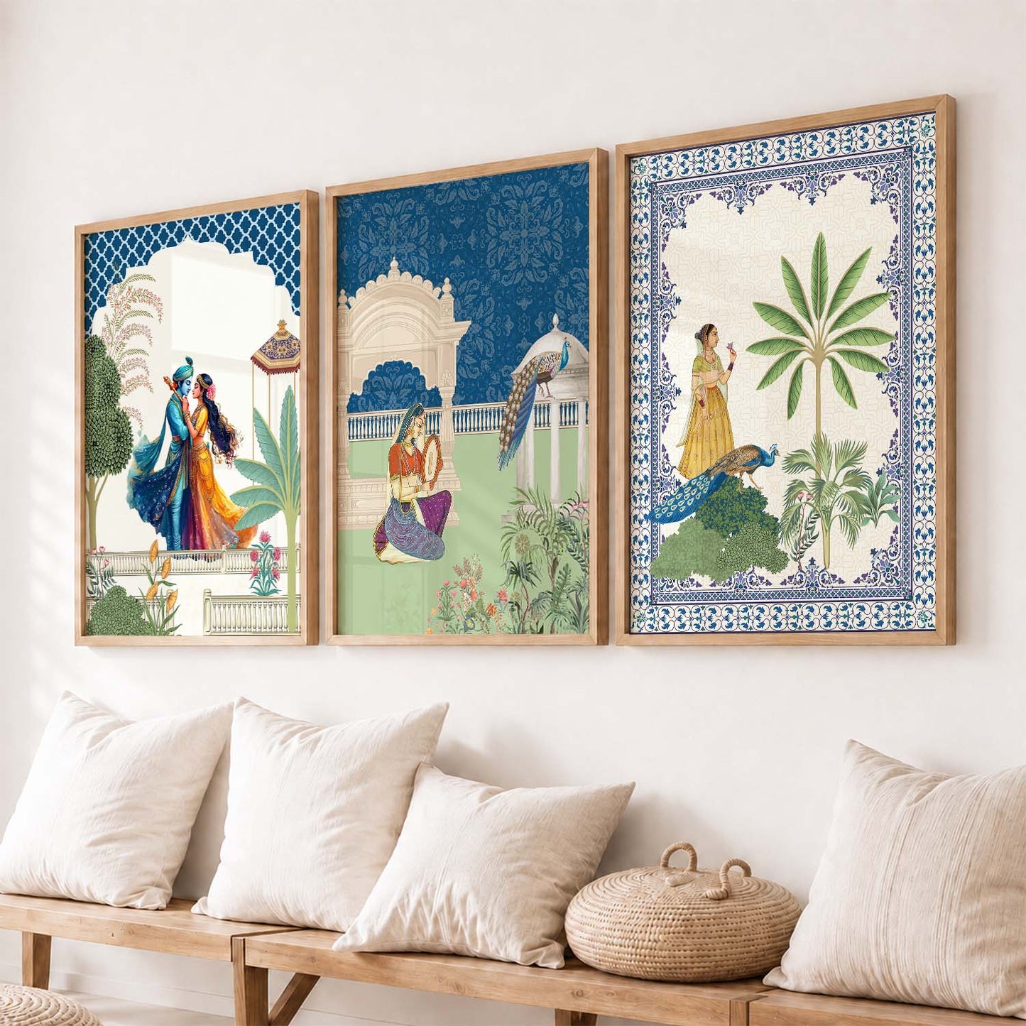Traditional  Wall  Art Paintings for Living Room - Wall Poster With frames