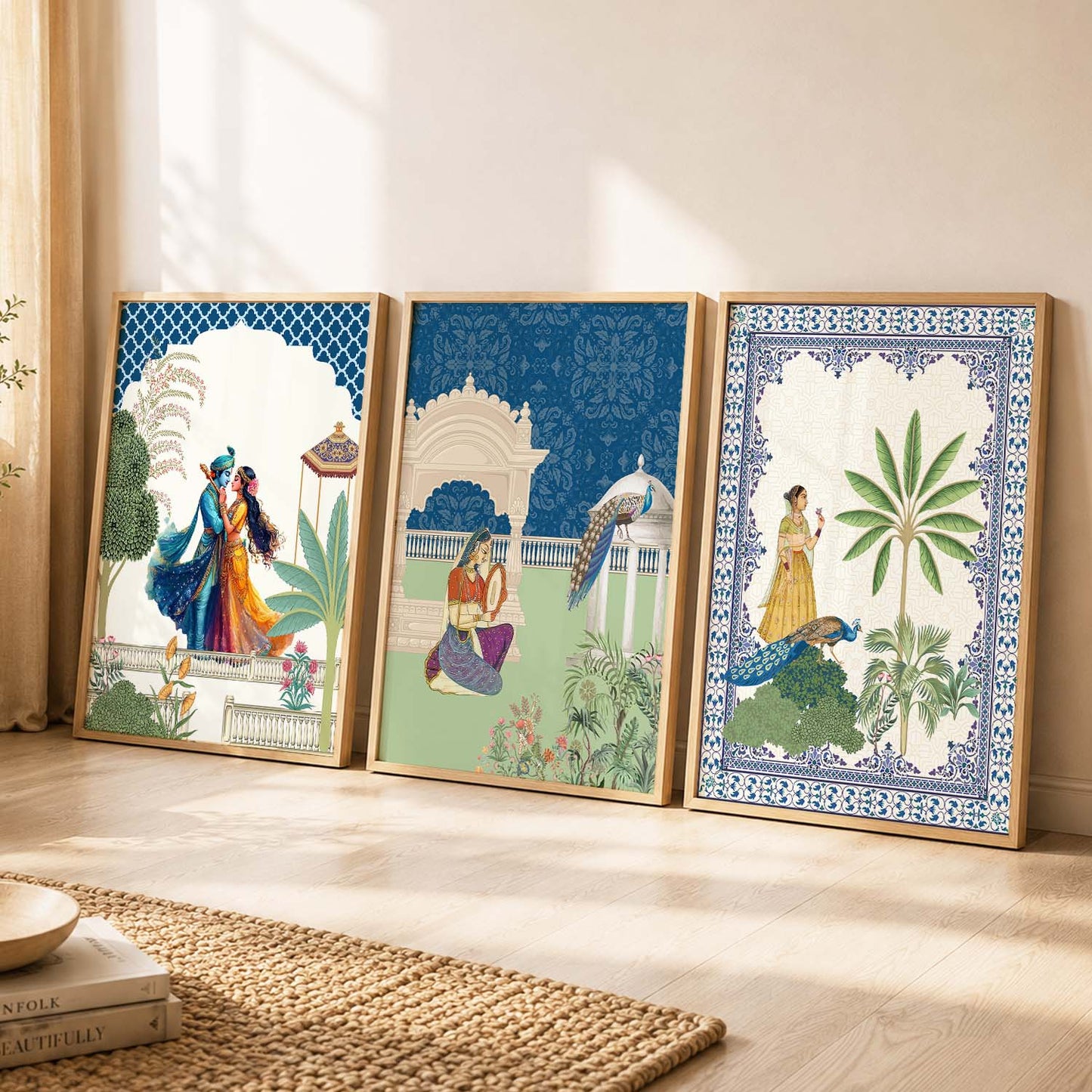 Traditional  Wall  Art Paintings for Living Room - Wall Poster With frames