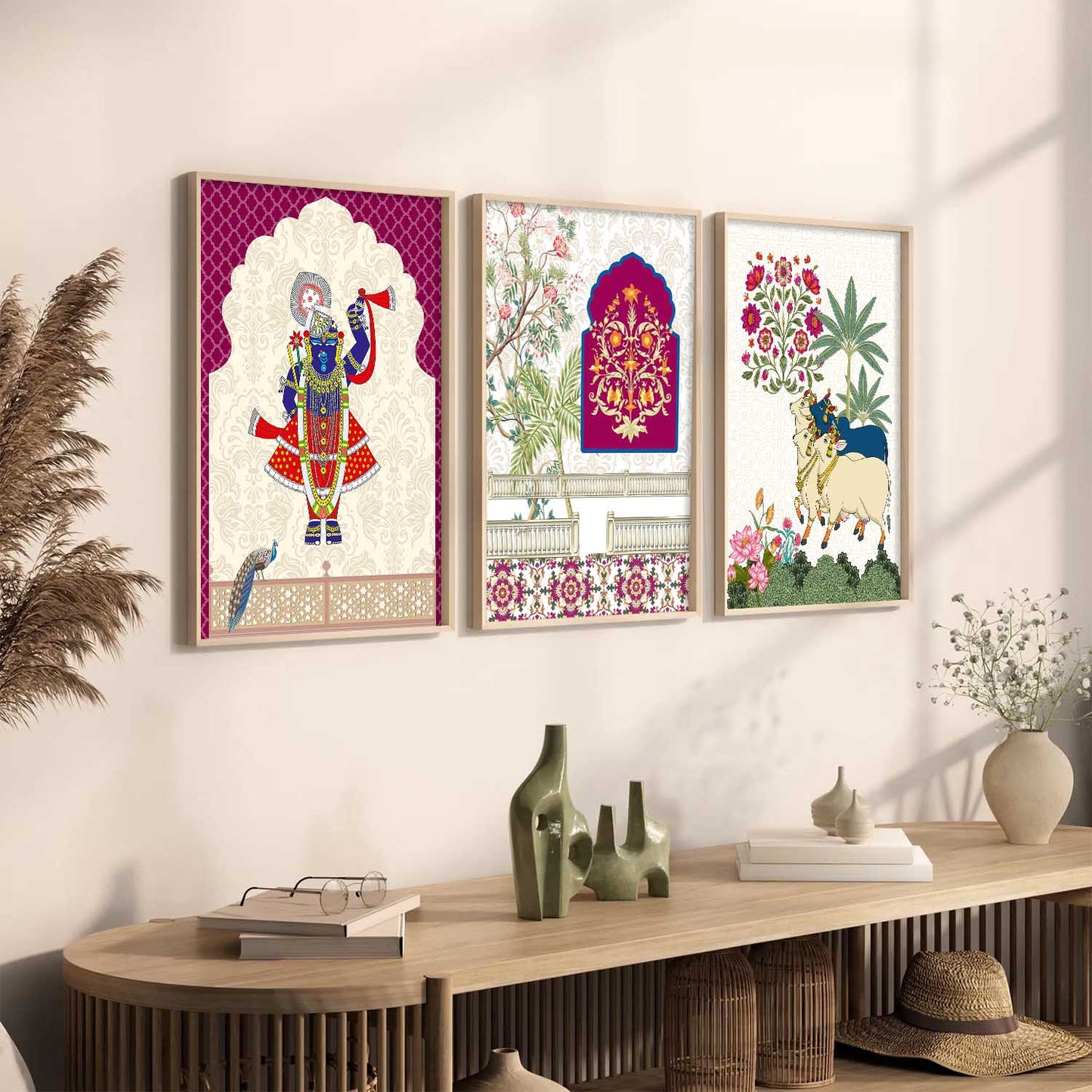 Traditional   Wall  Art Paintings for Living Room - Wall Poster With frames