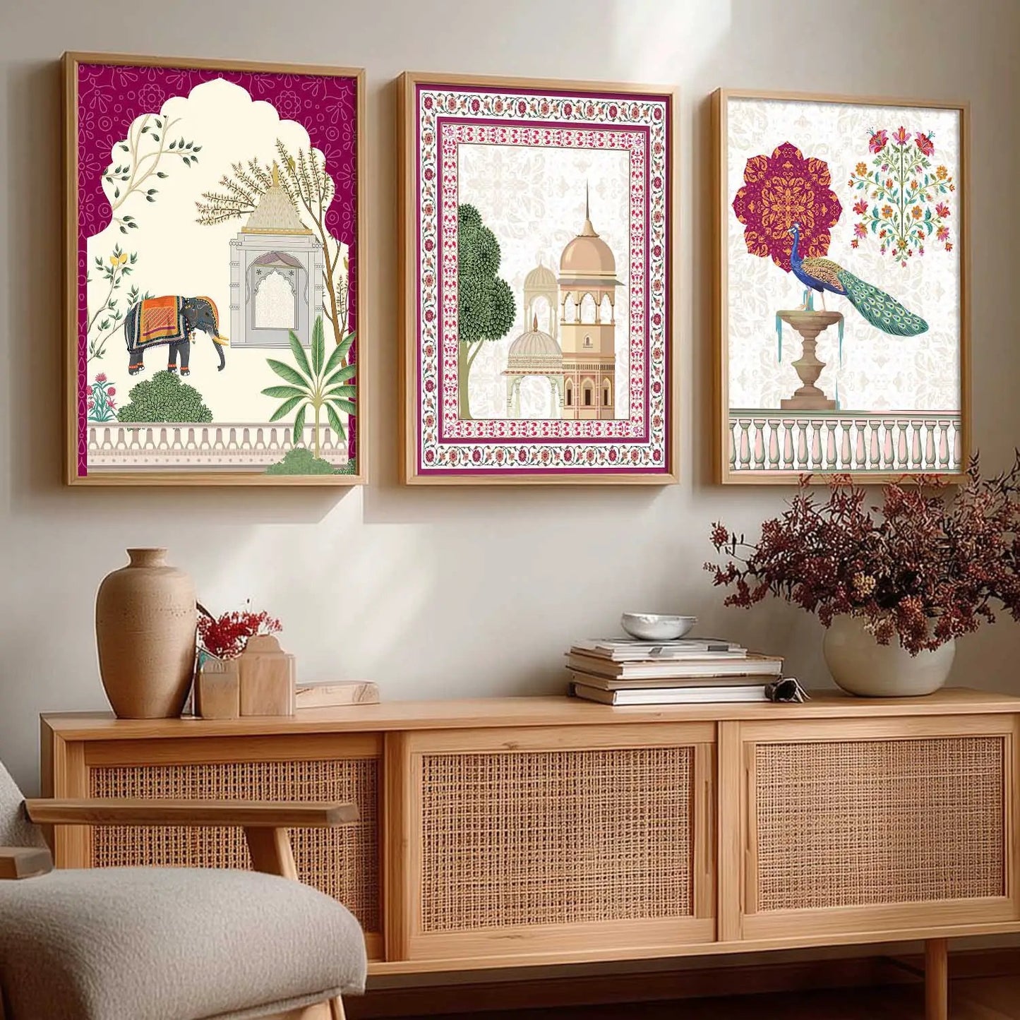 Traditional  Wall  Art Paintings for Living Room - Wall Poster With frames