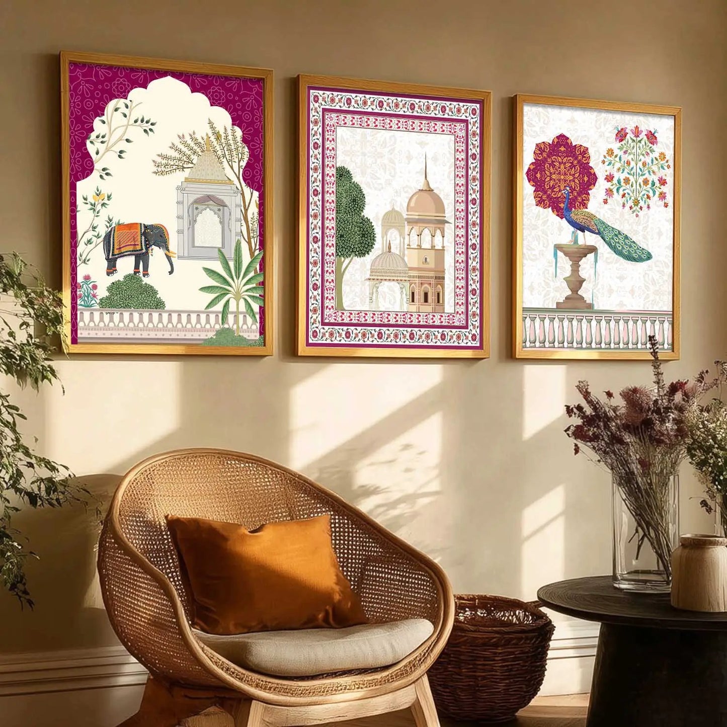 Traditional  Wall  Art Paintings for Living Room - Wall Poster With frames