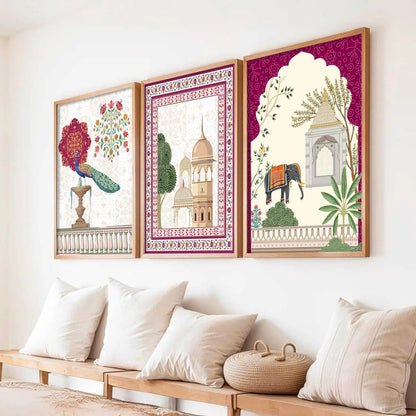 Traditional  Wall  Art Paintings for Living Room - Wall Poster With frames