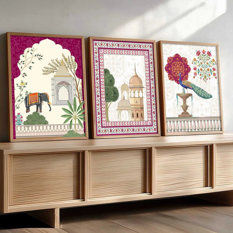 Traditional  Wall  Art Paintings for Living Room - Wall Poster With frames