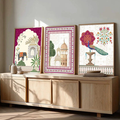 Traditional  Wall  Art Paintings for Living Room - Wall Poster With frames