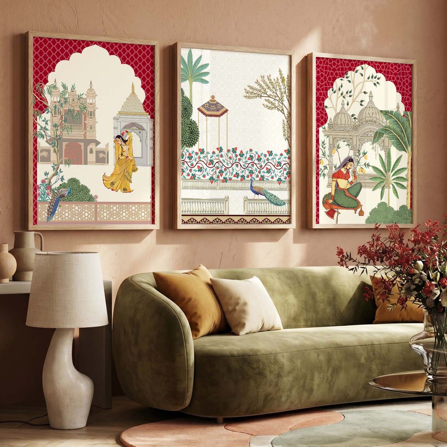 Traditional   Wall  Art  Paintings for Living Room - Wall Poster With frames