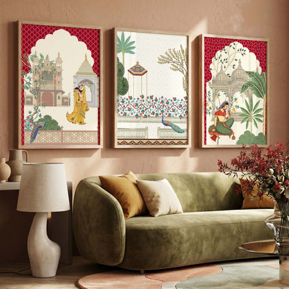 Traditional   Wall  Art  Paintings for Living Room - Wall Poster With frames