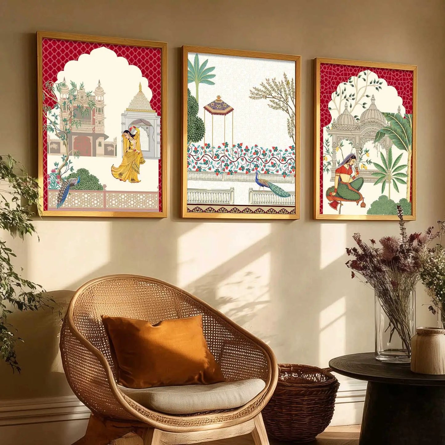 Traditional   Wall  Art  Paintings for Living Room - Wall Poster With frames