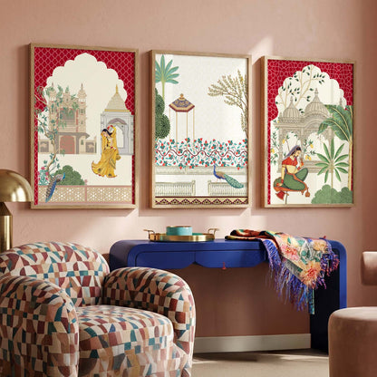 Traditional   Wall  Art  Paintings for Living Room - Wall Poster With frames