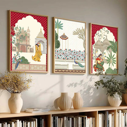 Traditional   Wall  Art  Paintings for Living Room - Wall Poster With frames