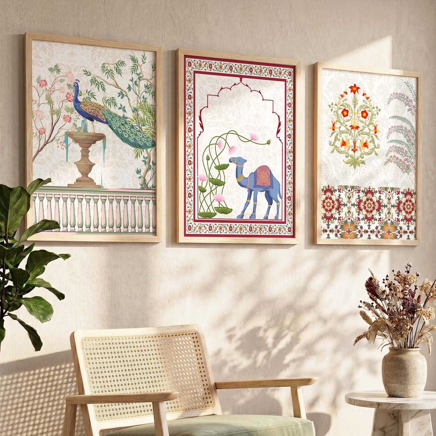 Traditional  Wall  Art  Paintings for Living Room - Wall Poster With frames