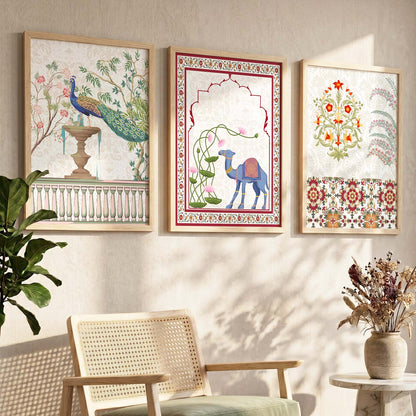 Traditional  Wall  Art  Paintings for Living Room - Wall Poster With frames
