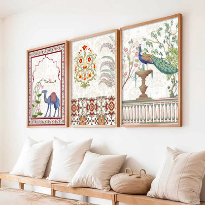 Traditional  Wall  Art  Paintings for Living Room - Wall Poster With frames
