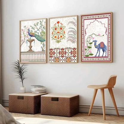 Traditional  Wall  Art  Paintings for Living Room - Wall Poster With frames