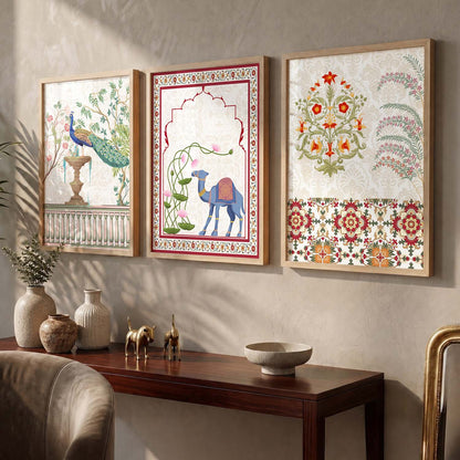 Traditional  Wall  Art  Paintings for Living Room - Wall Poster With frames