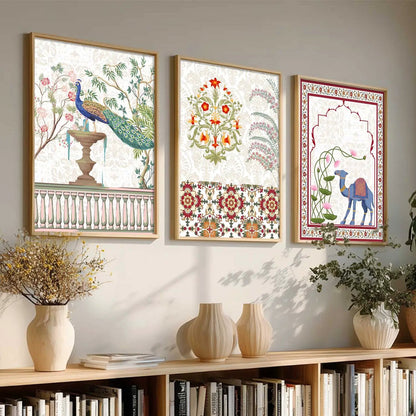 Traditional  Wall  Art  Paintings for Living Room - Wall Poster With frames