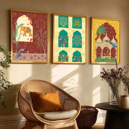 Traditional   Wall  Art  Paintings for Living Room - Wall Poster With frames