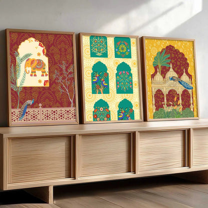 Traditional   Wall  Art  Paintings for Living Room - Wall Poster With frames
