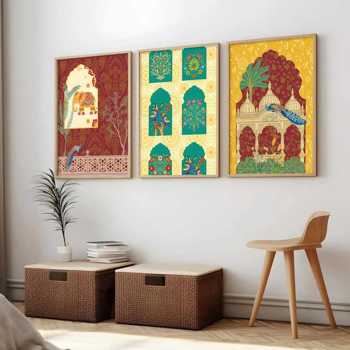 Traditional   Wall  Art  Paintings for Living Room - Wall Poster With frames