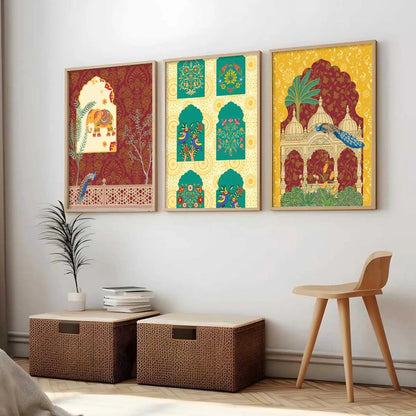 Traditional   Wall  Art  Paintings for Living Room - Wall Poster With frames