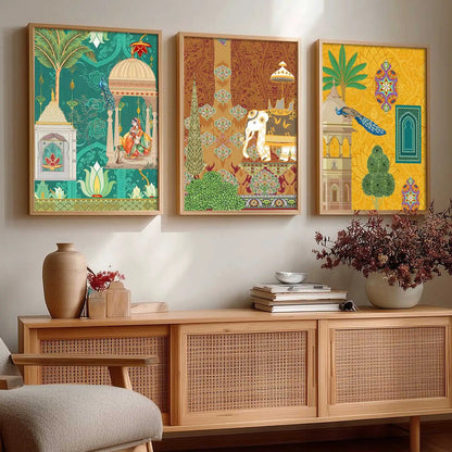 Traditional    Wall  Art  Paintings for Living Room - Wall Poster With frames